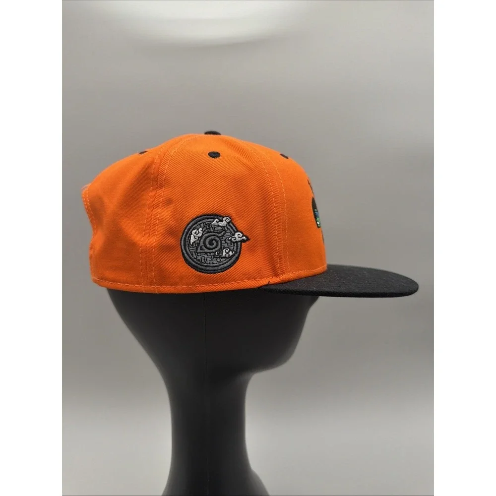 TEENAGE MUTANT NINJA TURTLES x NARUTO Orange Black Snapback Hat NWT